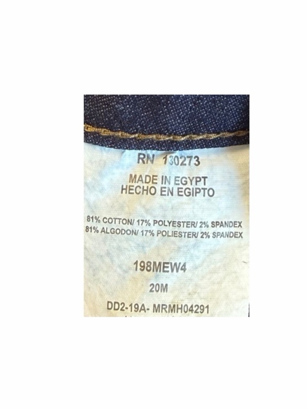 Lee By Riders Midrise Capri Jeans With Belt NWT - Picture 4 of 4